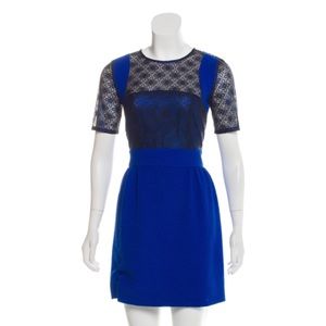 Lace-Accented Mini Dress